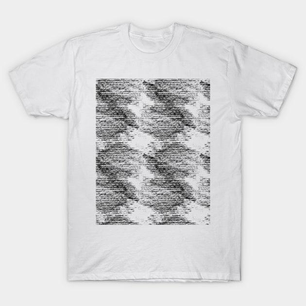 Monochrome grunge pattern T-Shirt by ilhnklv